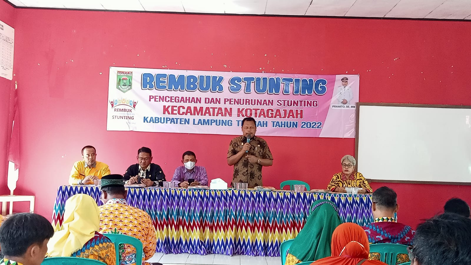 Rapat rembug stunting (pencegahan dan penurunan stunting) kecamatan kotagajah